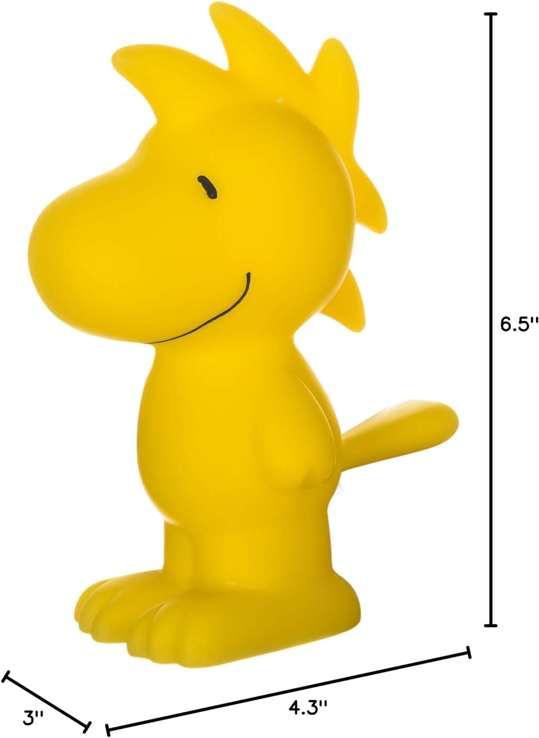 Charlie Brown Snoopy Vinyl Squeaker Dog Toy | Squeaky Dog Toy for All Dogs | Charlie Brown Plastic Dog Toys for Aggressive Chewers - Fun and Cute Dog Chew Toy