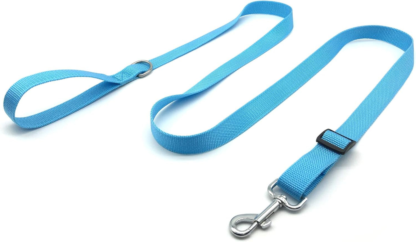 Adjustable Nylon Dog Leash, 6 Foot Long Dog Leashes for Medium Large Dogs