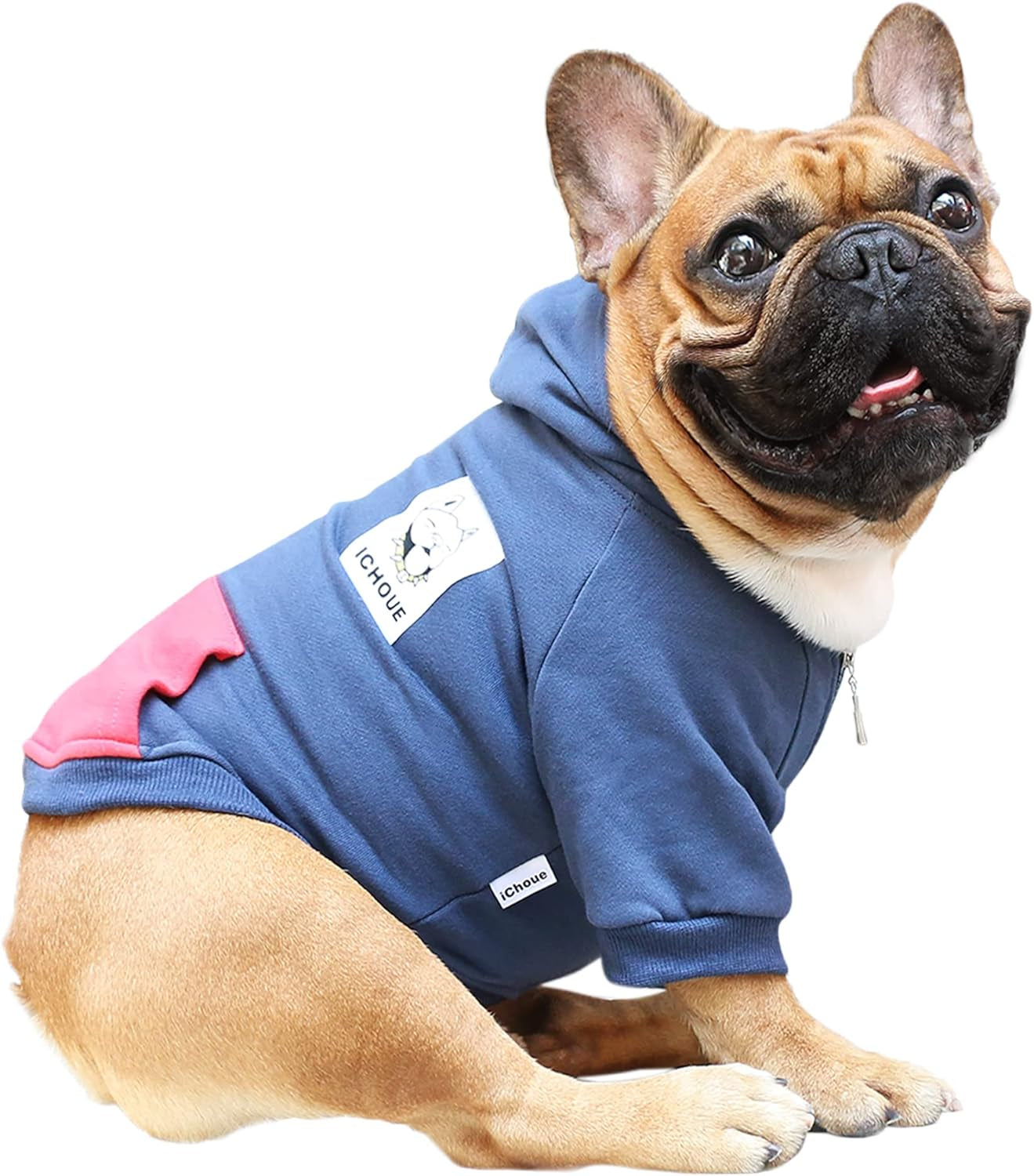 Pet Clothes Dog Hoodie Hooded Full-Zip Sweatshirt