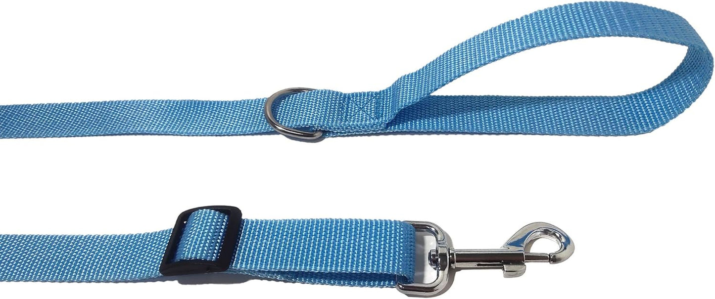 Adjustable Nylon Dog Leash, 6 Foot Long Dog Leashes for Medium Large Dogs