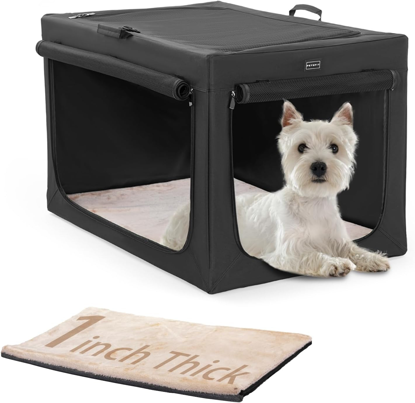 Travel Pet Home Indoor/Outdoor for Dog Steel Frame Home,Collapsible Soft Dog Crate